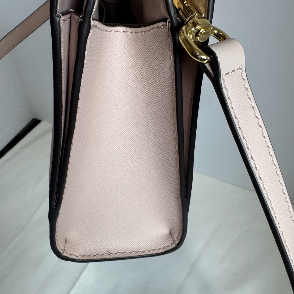 NWOT Michael Kors Small Valerie Pebbled Leather Satchel W/ Crossbody Strap Pink - Picture 4 of 9